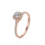 Pierścionek z różowego złota z diamentami AJPZ_087